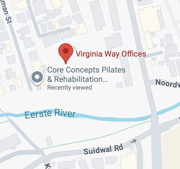 Map to Core Concepts Stellenbosch Central studio
